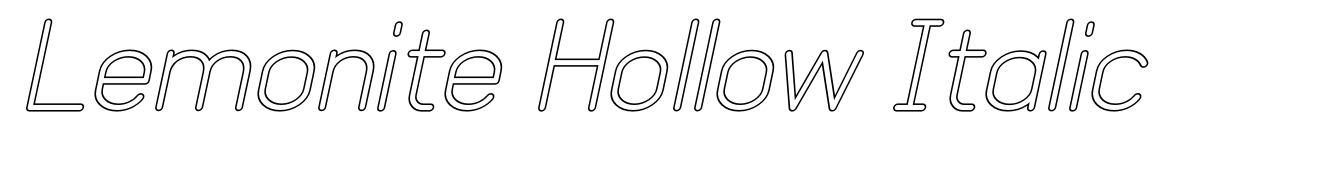 Lemonite Hollow Italic